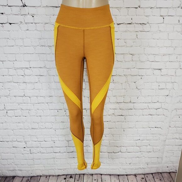 LULULEMON ATHLETICA Lululemon Early Extension HR Tight Gold Lemon 10 - Picture 3 of 9